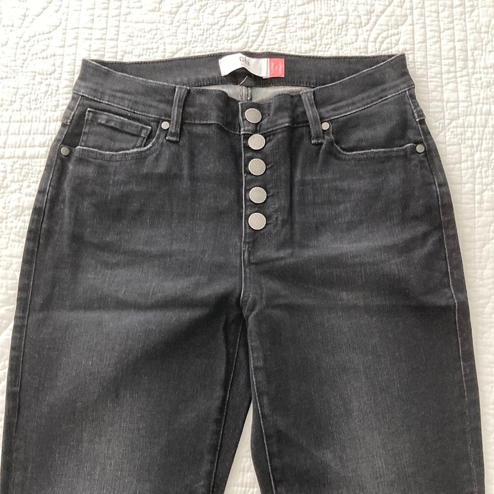 CAbi NEW Button Fly Straight, size 4. color: black